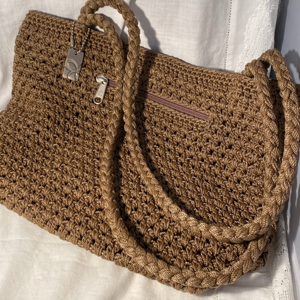LINA Crocheted Shoulder Handbag